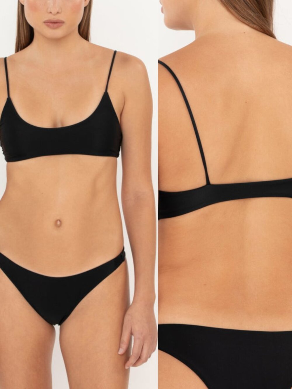 Mikoh Hermosa 2 Bikini Top Scoop Neck Noir Black Medium